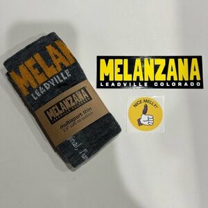 Melanzana XL Multisport Thin Socks Grey Black Yellow NWT Merino Wool Melly